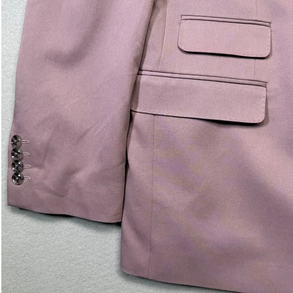 Tayion Men's Classic Fit Double-Breasted Suit Jacket Mauve, 46R $360